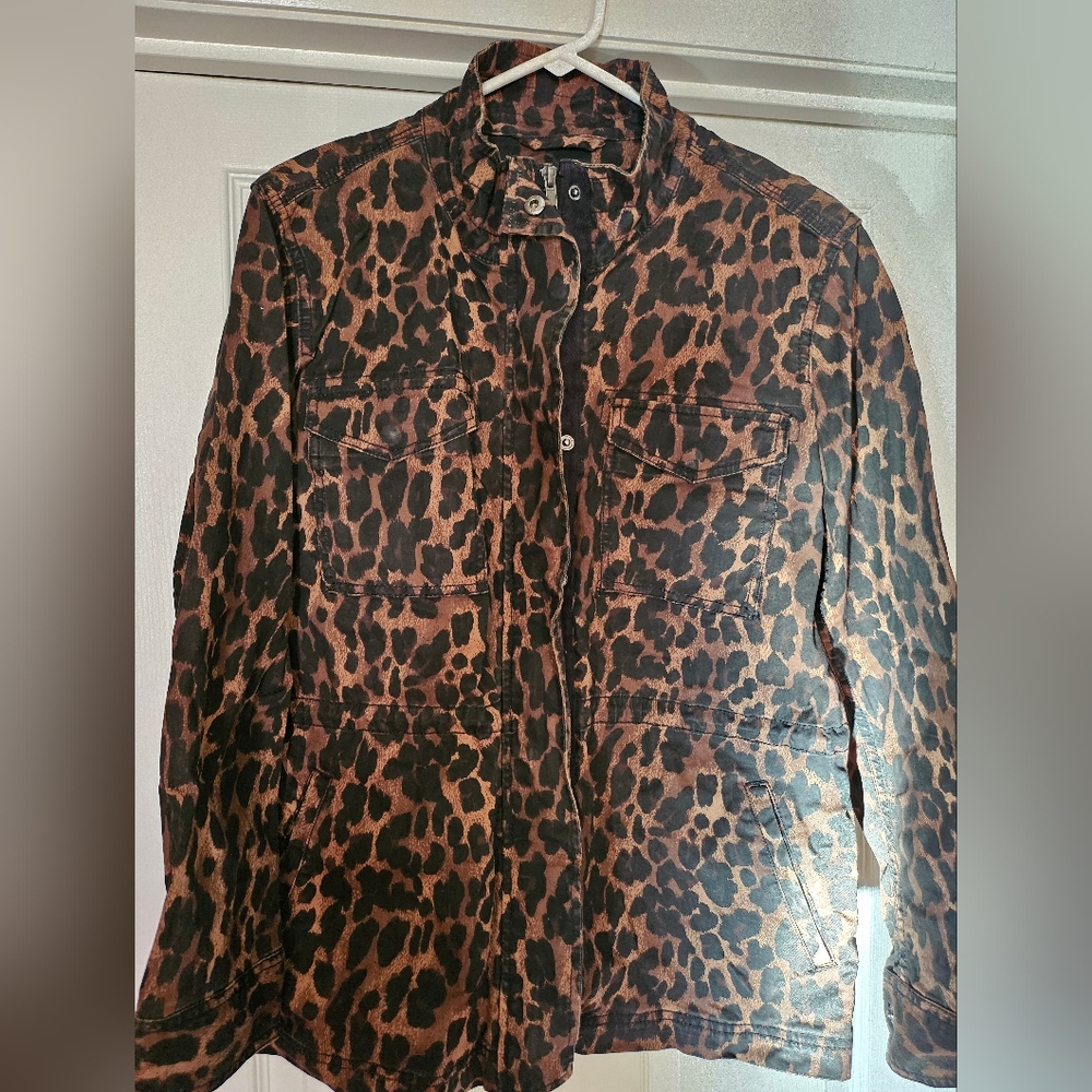 LG Style & Co Leopard Jacket